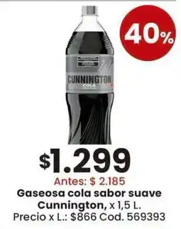 Coto Cunnington gaseosa cola sabor suave oferta