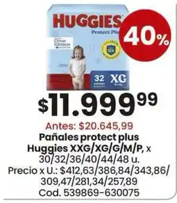 Coto Huggies pañales protect plus oferta
