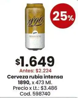 Coto 1890 cerveza rubia intensa oferta
