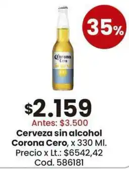 Coto Corona Cero cerveza sin alcohol oferta