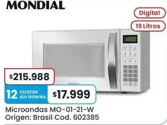 Coto Mondial microondas oferta