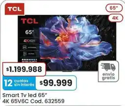 Coto Tcl smart tv led 65" oferta