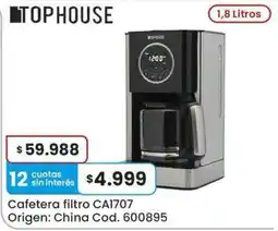 Coto Tophouse cafetera filtro oferta