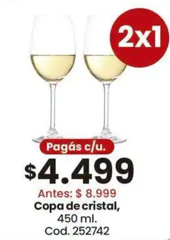 Coto Copa de cristal oferta
