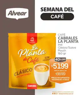 Alvear La planta cabralles cafe oferta