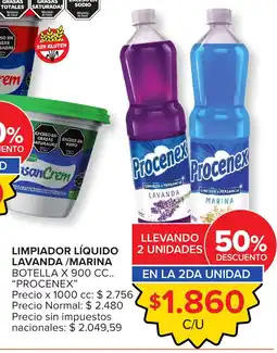 Carrefour Express Procenex limpieza + fragancia oferta