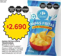 Carrefour Express Carrefour classic papas fritas corte tradicional oferta
