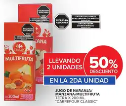 Carrefour Express Carrefour classic jugo de naranja/manzana/multifruta oferta