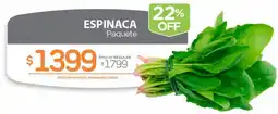 Alvear Espinaca paquete oferta