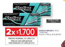 Carrefour Express Topline chicle xplos oferta