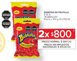 Carrefour Express Bubbaloo gomitas de frutilla oferta