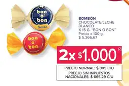 Carrefour Express Bon o bon bombón chocolate/leche blanco oferta