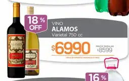 Alvear Alamos vino varietal oferta