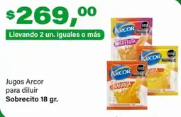 Supermercados Damesco Arcor jugos para diluir oferta