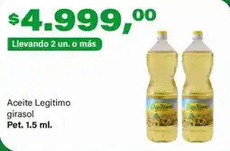 Supermercados Damesco Legitimo aceite girasol oferta