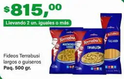 Supermercados Damesco Terrabusi fideos largos o guiseros oferta