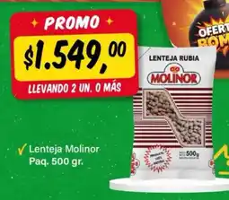 Supermercados Damesco Molinor lenteja rubia oferta