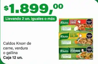 Supermercados Damesco Knorr caldos de carne, verdura o gallina oferta