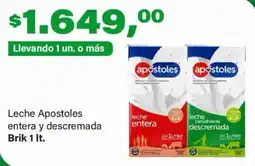 Supermercados Damesco Apostoles leche entera y descremada oferta