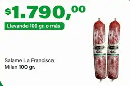 Supermercados Damesco La francisca salame milan oferta