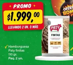 Supermercados Damesco Paty hamburguesa finitas oferta