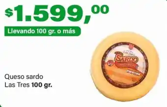 Supermercados Damesco Las Tres queso sardo oferta