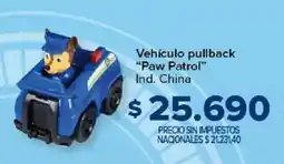 Carrefour Paw patrol vehículo pullback oferta