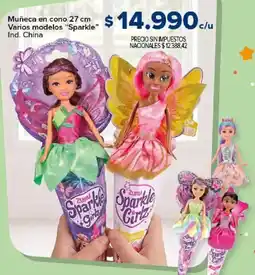Carrefour Sparkle muñeca en cono varios modelos oferta