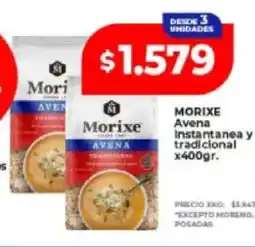 Supermayorista Vital Morixe avena instantanea y tradicional oferta