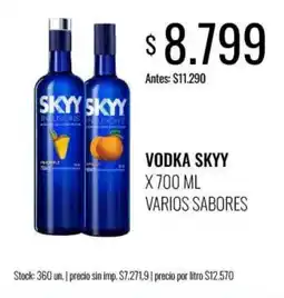 Super MAMI Skyy vodka oferta