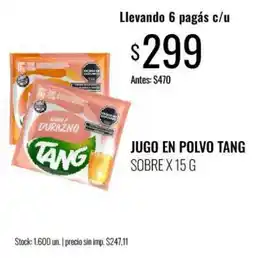 Super MAMI Tang jugo en polvo oferta