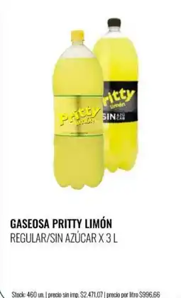 Super MAMI Pritty gaseosa limón oferta