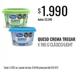 Super MAMI Tregar queso crema clásico/light oferta