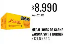 Super MAMI Swift burger medallones de carne vacuna oferta
