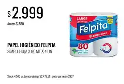 Super MAMI Felpita papel higiénico oferta