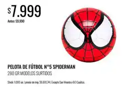 Super MAMI Spiderman pelota de fútbol nº5 oferta