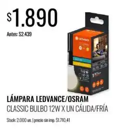 Super MAMI Ledvance lampara classic bulbo 12w oferta