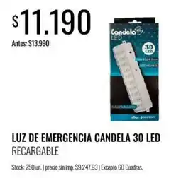 Super MAMI Candela luz de emergencia 30 led recargable oferta