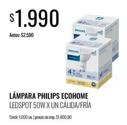 Super MAMI Philips lampara ecohome ledspot 50w oferta