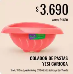 Super MAMI Yesi carioca colador de pastas oferta