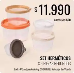 Super MAMI Set herméticos oferta