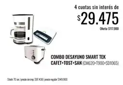 Super MAMI Smart tek combo desayuno cafet+tost+san oferta