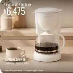 Super MAMI Cafetera daewoo oferta