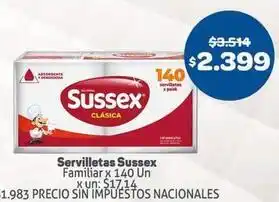 Sussex - servilletas familiares