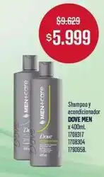 Makro Dove - shampoo y acondicionador oferta