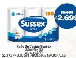 Makro Sussex - rollo de cocina ultra max 3u oferta