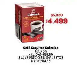 Makro Cabrales - café saquitos oferta
