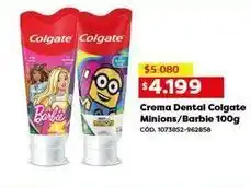 Makro Colgate - crema dental minions/barbie 100g oferta