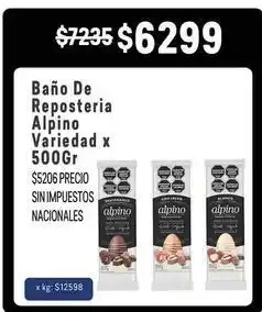 Makro Alpino - baño de reposteria oferta