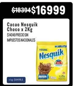 Makro Nesquik - cacao choco oferta